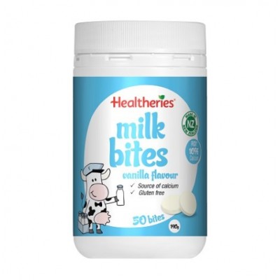 Healtheries 贺寿利 牛奶咀嚼片 天然奶片 原味 50粒装190克